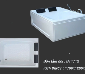BỒN TẮM CHỮ NHẬT ĐÔI