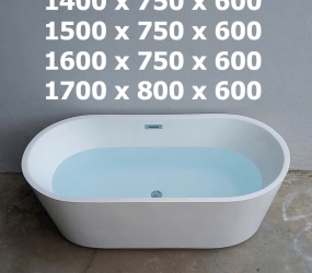 BỒN TẮM OVAL CẠNH THẲNG 